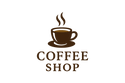 Modern espresso logo with cup and steam